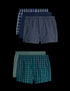 5pk Pure Cotton Checked Woven Boxers